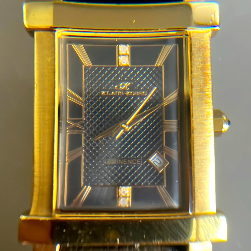 Vintage Klaus Kobec Gold Plated Eminence Wrist Watch